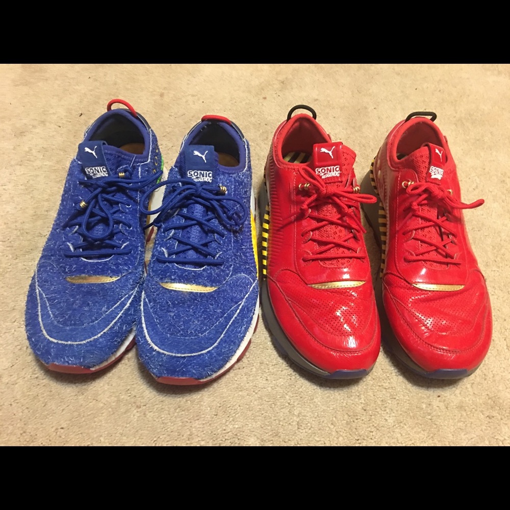 Men’s Sonic the Hedgehog Puma shoes size 11.5.
